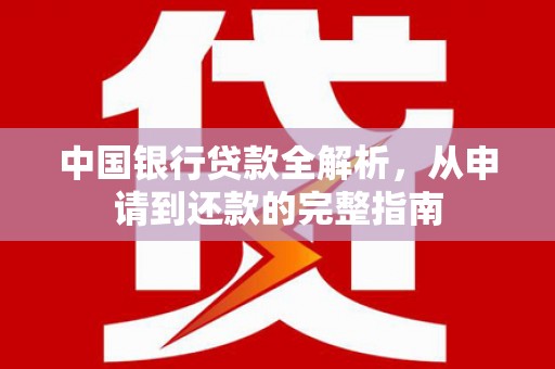 兴国中国银行贷款全解析，从申请到还款的完整指南