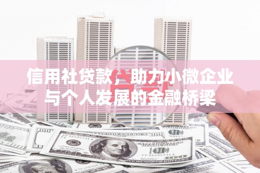 兴国信用社贷款，助力小微企业与个人发展的金融桥梁