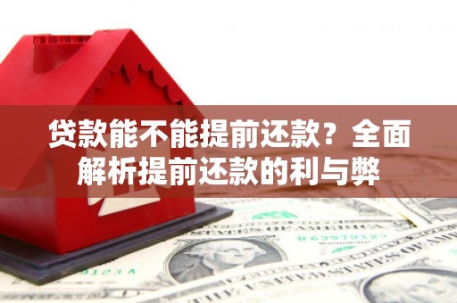 兴国贷款能不能提前还款？全面解析提前还款的利与弊