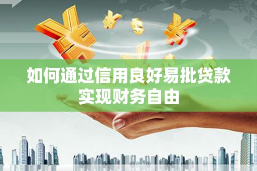 兴国如何通过信用良好易批贷款实现财务自由