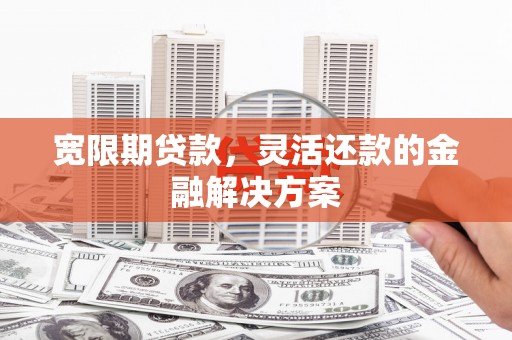 兴国宽限期贷款，灵活还款的金融解决方案