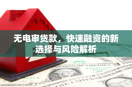 兴国无电审贷款，快速融资的新选择与风险解析
