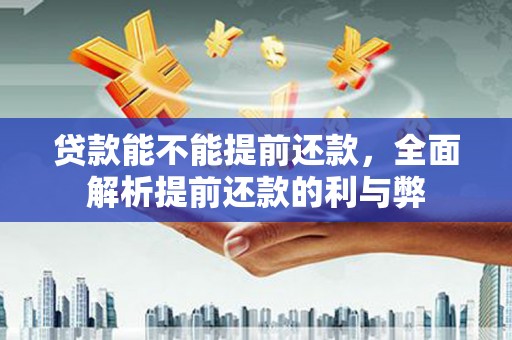 兴国贷款能不能提前还款，全面解析提前还款的利与弊