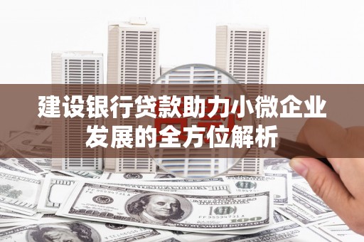 兴国建设银行贷款助力小微企业发展的全方位解析