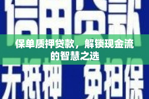 兴国保单质押贷款，解锁现金流的智慧之选