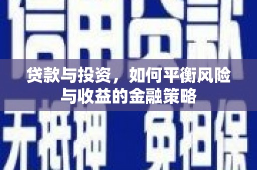 兴国贷款与投资，如何平衡风险与收益的金融策略